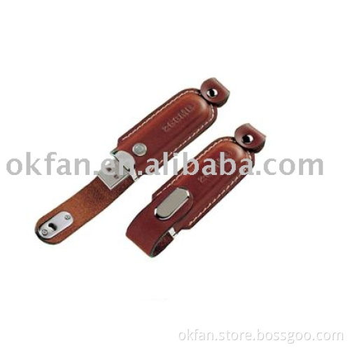 USB flash drive with leather housing (KF-U-18)